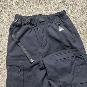 Nike ACG Smith Summit Black Convertible Cargo Pants Shorts Mens XS